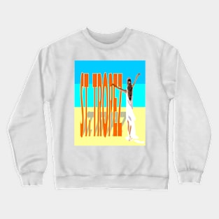 St. Tropez Beach and Mediterranean. Crewneck Sweatshirt